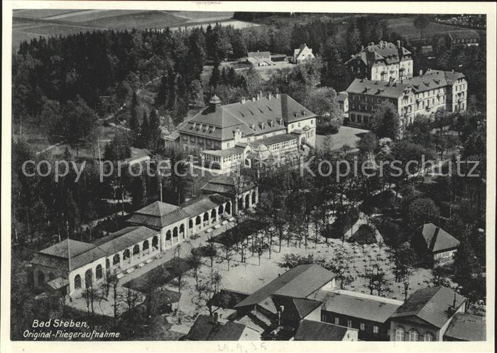 Bad Steben Original Fliegeraufnahme Stahlbad Moorbad Radiumbad