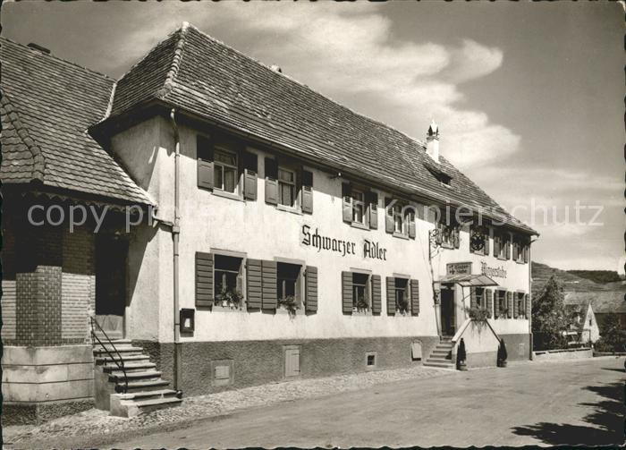 Oberbergen Vogtsburg Gasthaus Schwarzer Adler Winzerstube Weinort Kaiserstuhl