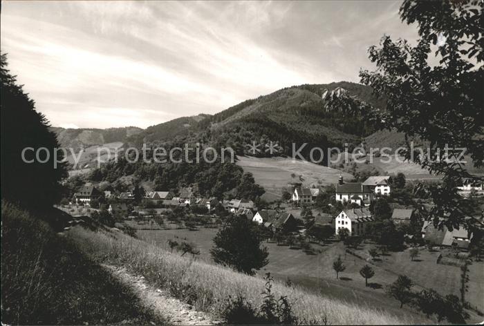 Kappel Freiburg Breisgau Teilansicht mit Gasthaus Pension Zum Kreuz