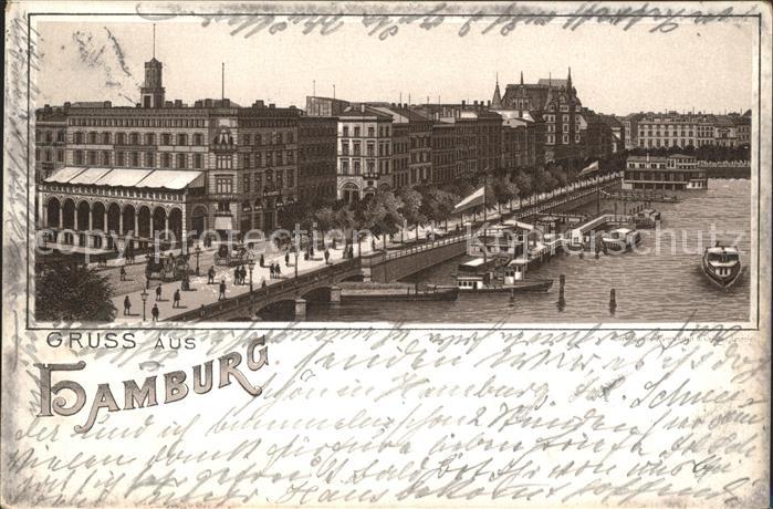 Hamburg Jungfernsteg Deutsche Reichspost