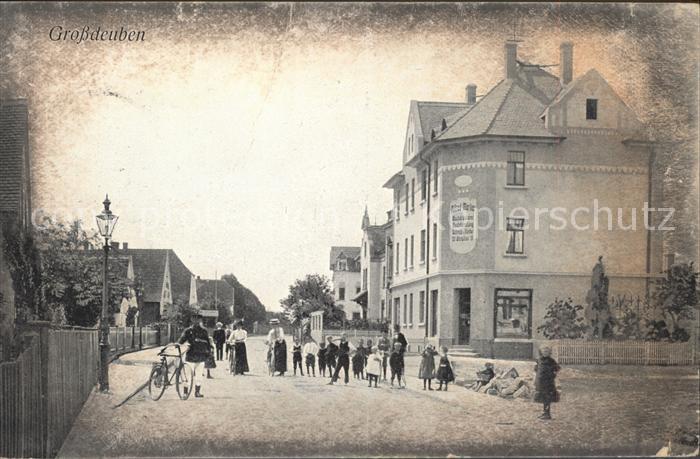 Grossdeuben Strassenpartie Kinder Familie