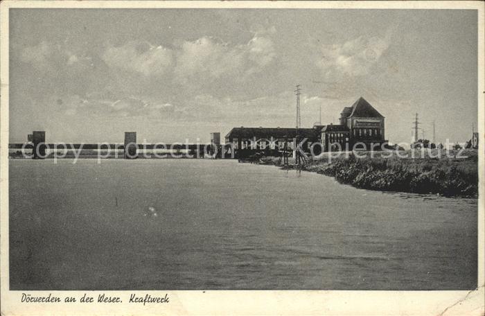 Doerverden Kraftwerk an der Weser