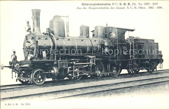 Lokomotive Gueterzuglokomotive SBB No. 3895 SCB Olten