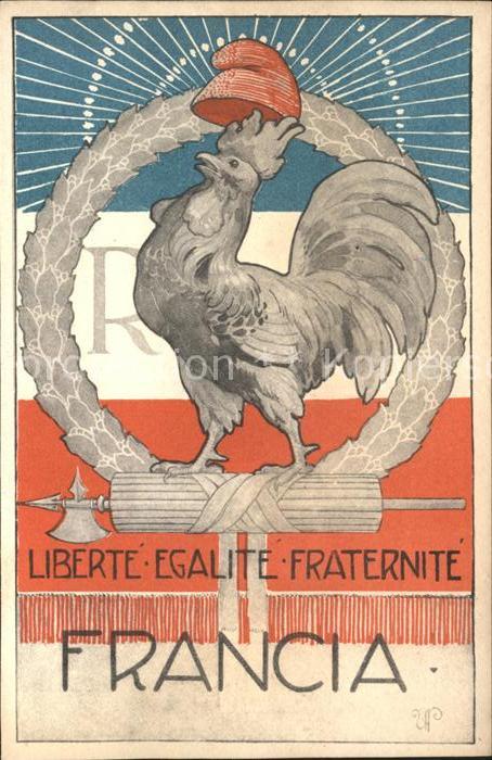 Politik Propaganda Frankreich Liberte Egalite Fraternite Hahn