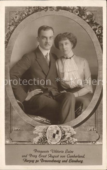 Adel Preussen Prinzessin Viktoria Luise Prinz Ernst August von Cumberland Herzog