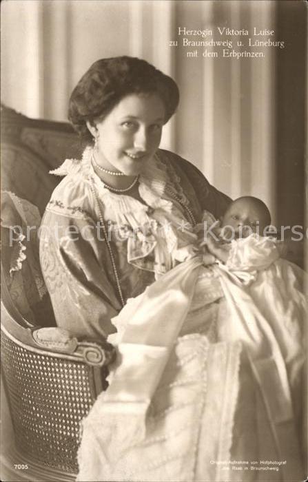 Adel Preussen Herzogin Viktoria Luise zu Braunschweig und Lueneburg Erbprinzen