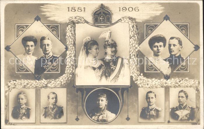 Adel Preussen Wilhelm II. Auguste Viktoria Kaiserfamilie
