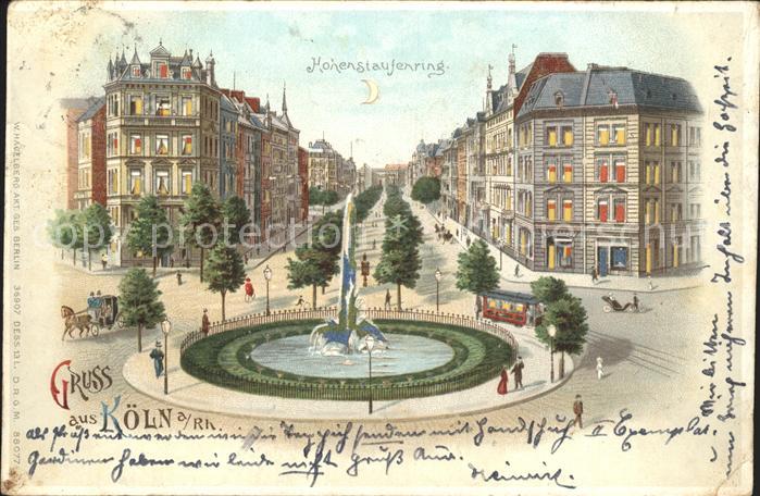 Hold to Light Hohenstaufenring Koeln am Rhein Litho