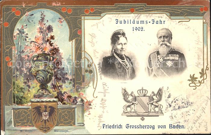 Adel Baden Grossherzog Friedrich I. Großherzogin L