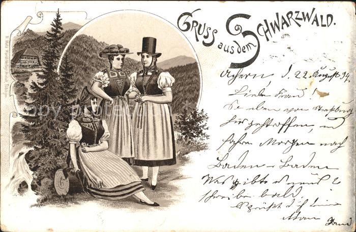 Trachten Schwarzwald Litho