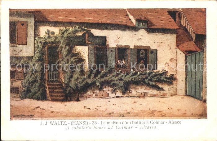 Hansi Waltz J J La maison d un bottier a Colmar Alsace Schuhmacher