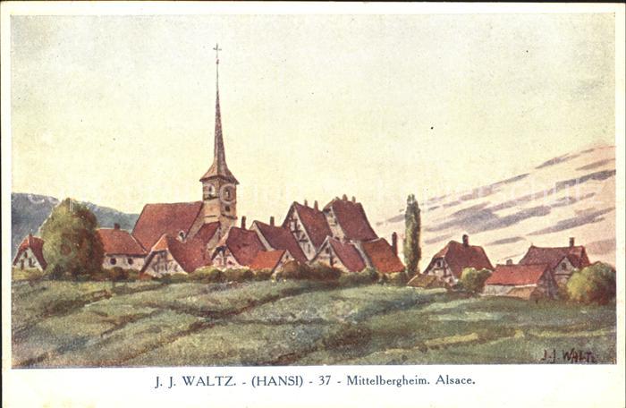 Hansi Waltz J J Mittelbergheim Alsace