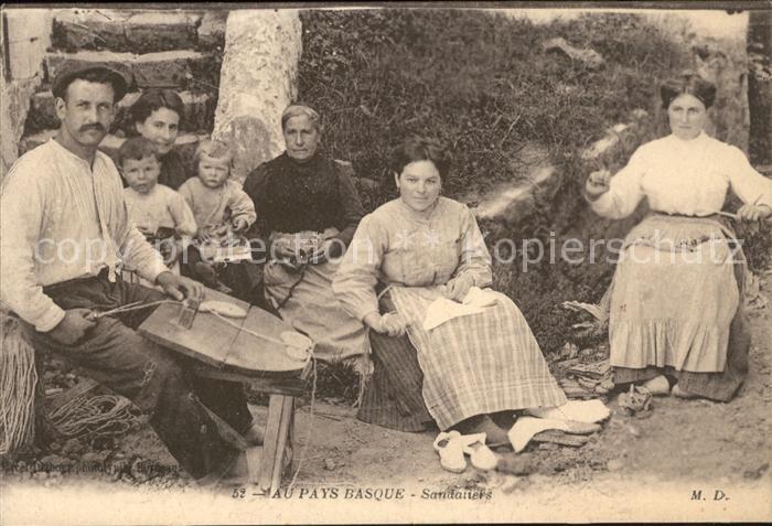 Schuhmacher Handwerk Pays Basque Sandaliers
