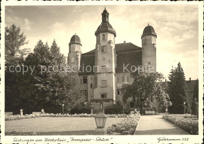 Foto Gutermann Nr. 552 Bad Saeckingen Trompeter-Schloss