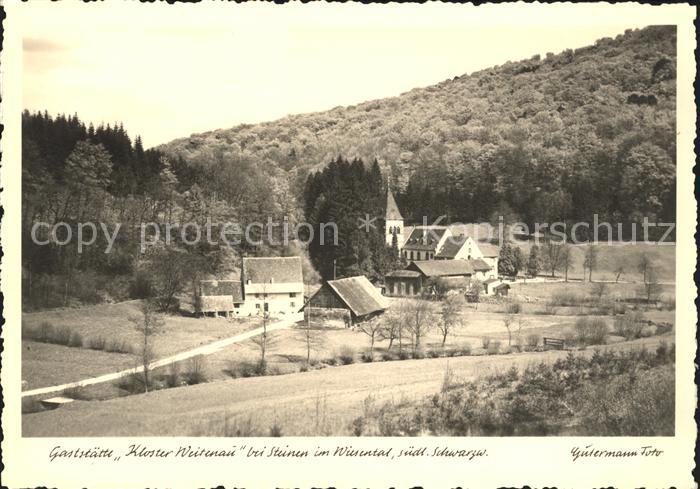 Foto Gutermann Gaststaette Kloster Weitenau Steinen im Wiesental