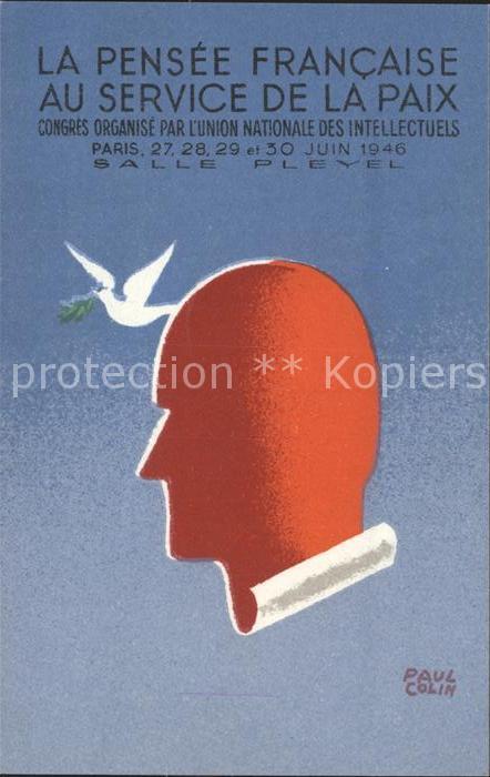 Politik Frankreich Frieden Union Nationale des Intellectuels Paul Colin