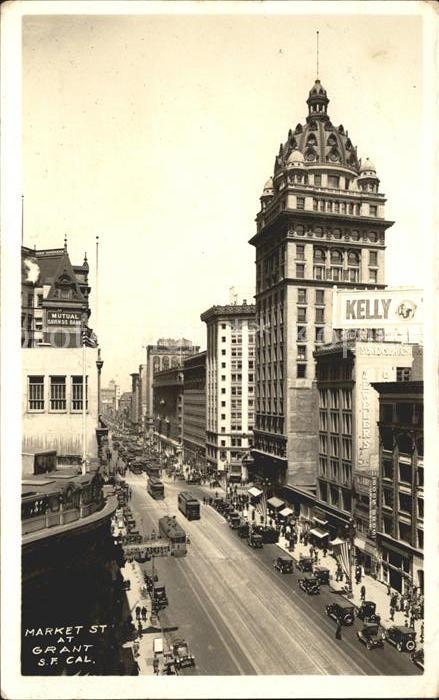 San Francisco California Market Street Strassenbahn
