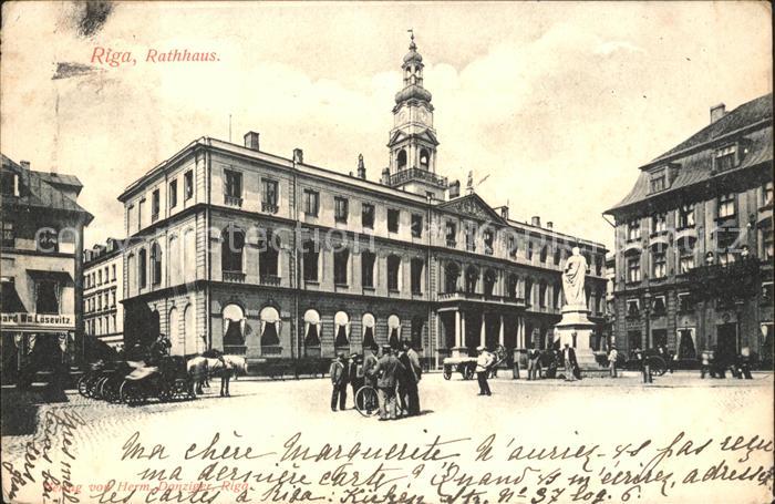 Riga Lettland Rathaus