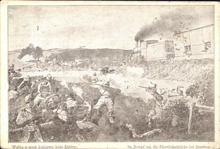 Tschechische Republik Kriegsschauplatz Kampf um die Eisenbahnbruecke