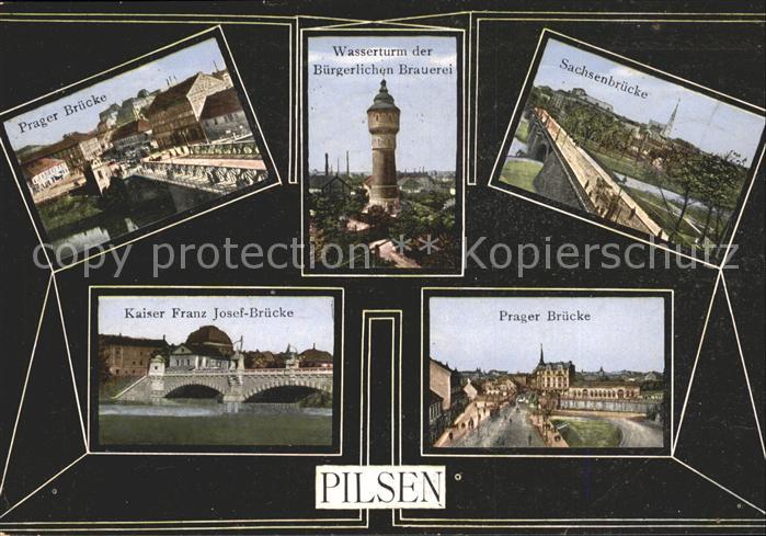 Pilsen Plzen Czechia Prager Bruecke Sachsenbruecke Kaiser-Franz-Josef-Bruecke