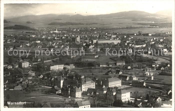 Warnsdorf Varnsdorf Boehmen Fliegeraufnahme