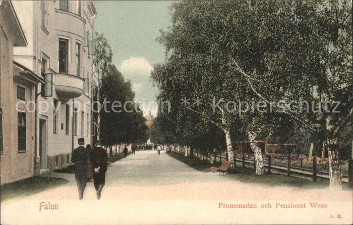 Falun Dalarnas Lan Promenaden och Pensionat Wasa