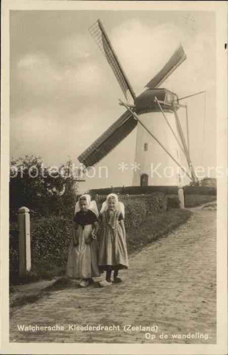 Zeeland Niederlande Mühle Walchersche Kleaderdracht