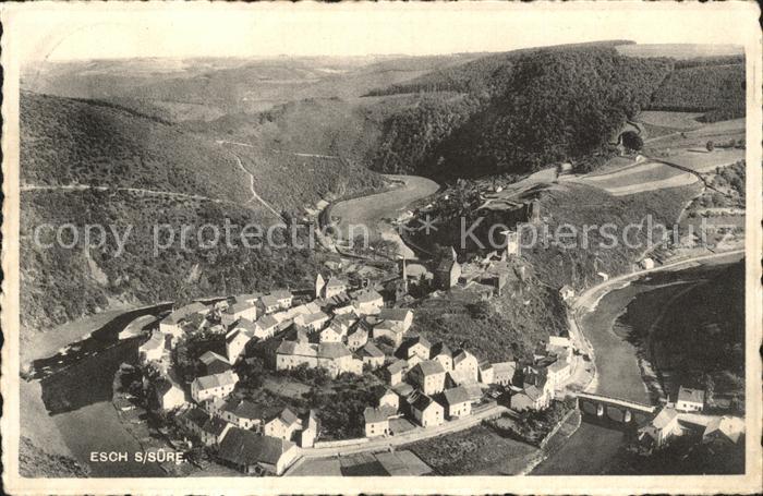 Esch-sur-Sure Fliegeraufnahme