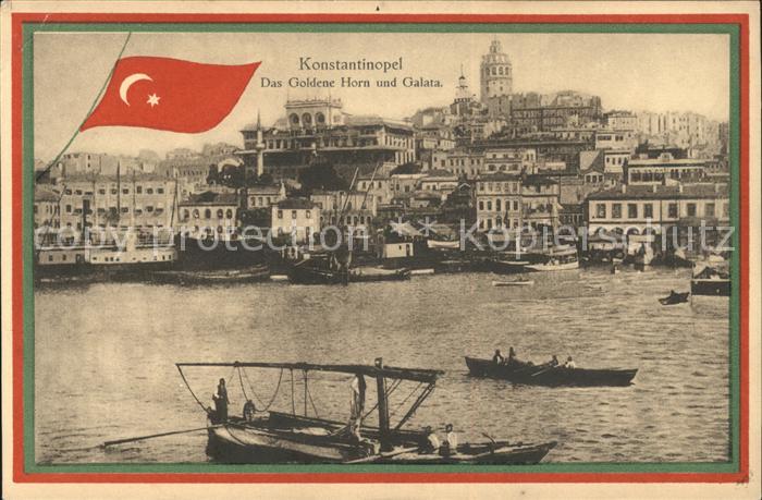 Konstantinopel Konstantinople Goldenes Horn und Galata