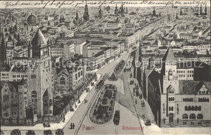 Posen Poznan Zeichnung