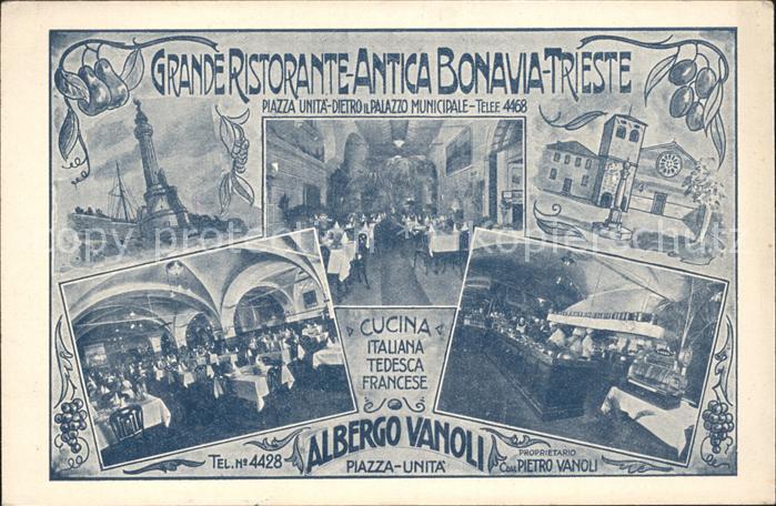 Trieste Restaurant Albergo Vanoli