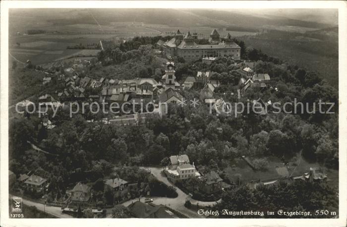 Augustusburg Schloss Augustusburg Fliegeraufnahme