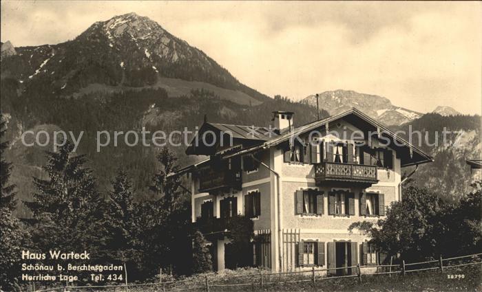 Schoenau Berchtesgaden Haus Warteck