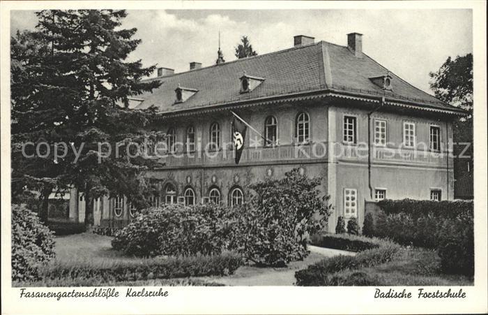 Karlsruhe Fasanengartenschloessle Badische Forstschule NZ3