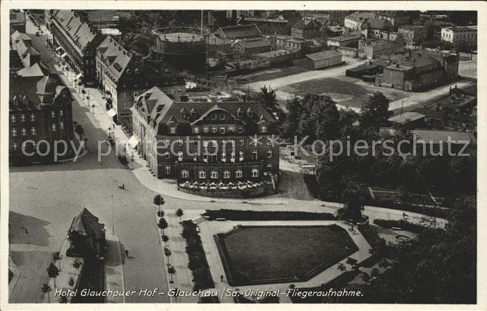 Glauchau Hotel Glauchauer Hof Fliegeraufnahme