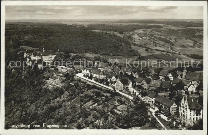 Langenburg Wuerttemberg Fliegeraufnahme