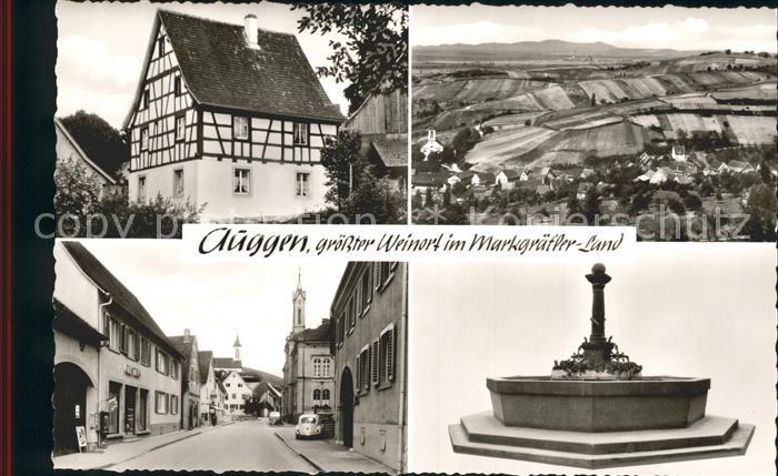 Auggen Brunnen Fachwerkhaus