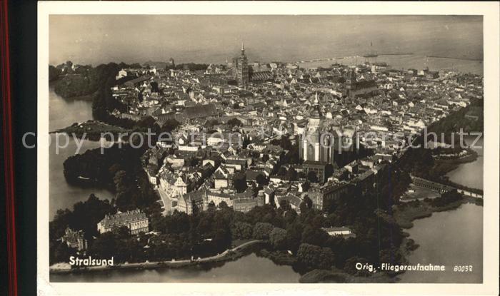 Stralsund Mecklenburg Vorpommern Fliegeraufnahme