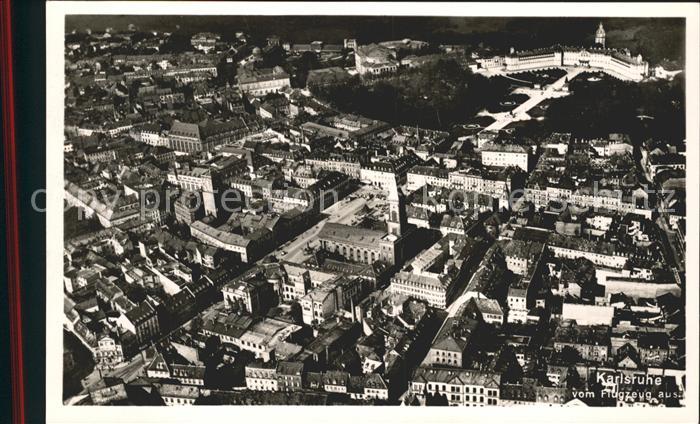 Karlsruhe Fliegeraufnahme