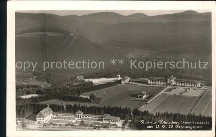 Winterberg Hochsauerland Kurhaus Winterberg Erholungsheim Fliegeraufnahme