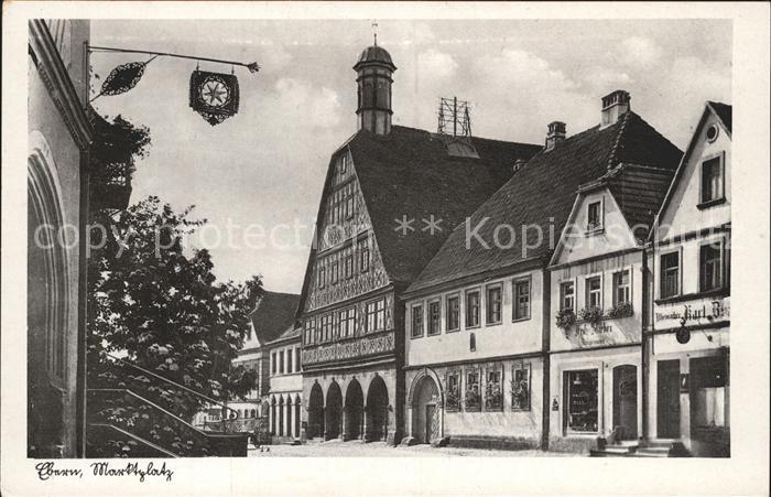 Ebern Marktplatz Giesserei Uhrmacher-Geschaeft  NZ3
