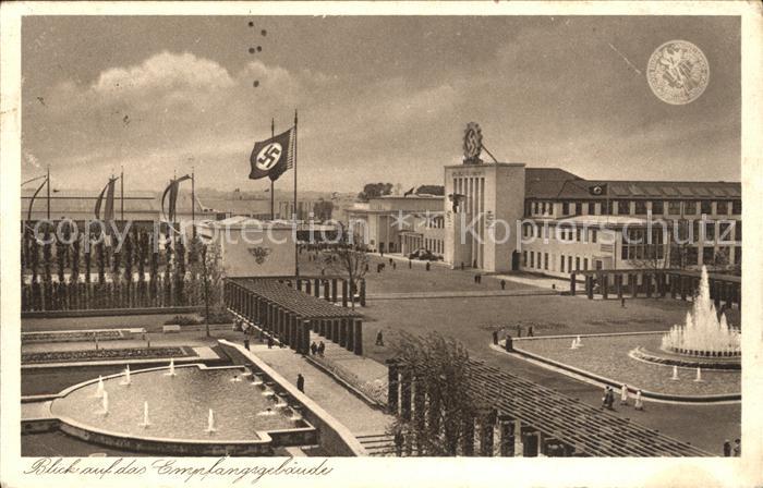 Duesseldorf Reichsausstellung Schaffendens Volk Empfangsgebaeude NZ3