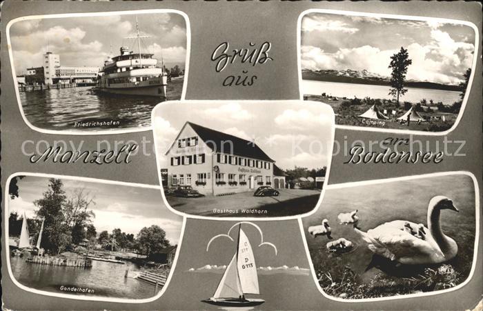 Manzell Gasthaus Waldhorn Camping Gondelhafen Dampfer Austria