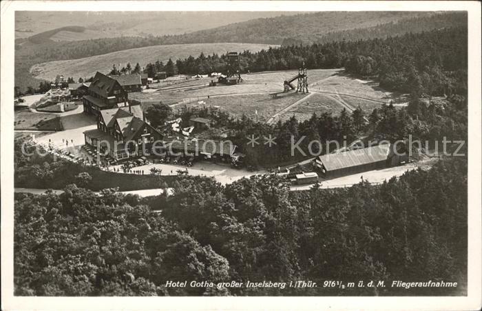 Inselsberg Schmalkalden Hotel Gotha Fliegeraufnahme