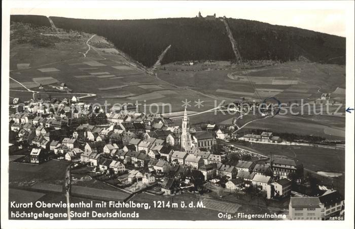 Oberwiesenthal Erzgebirge Fichtelberg Fliegeraufnahme