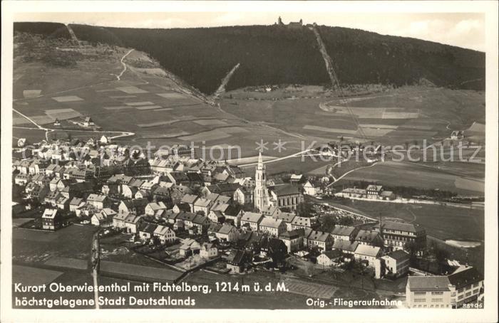 Oberwiesenthal Erzgebirge Fichtelberg Fliegeraufnahme