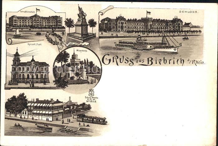 Biebrich Wiesbaden Schloss Kaiserliche Post Moosburg