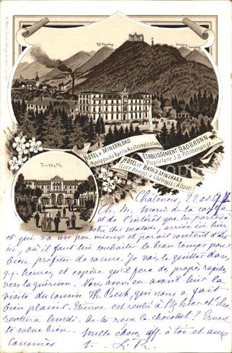 Chatenois Selestat-Erstein Hotel et Bains Mineraux Etablissement B