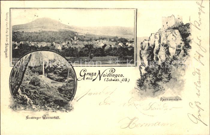 Neidlingen Esslingen Neidlinger Wasserfall Reussenstein