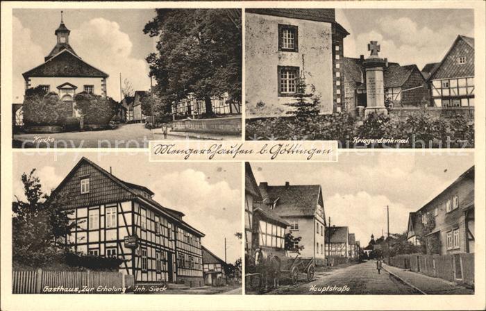 Mengershausen Reserve Lazarett Kriegerdenkmal Kirche
